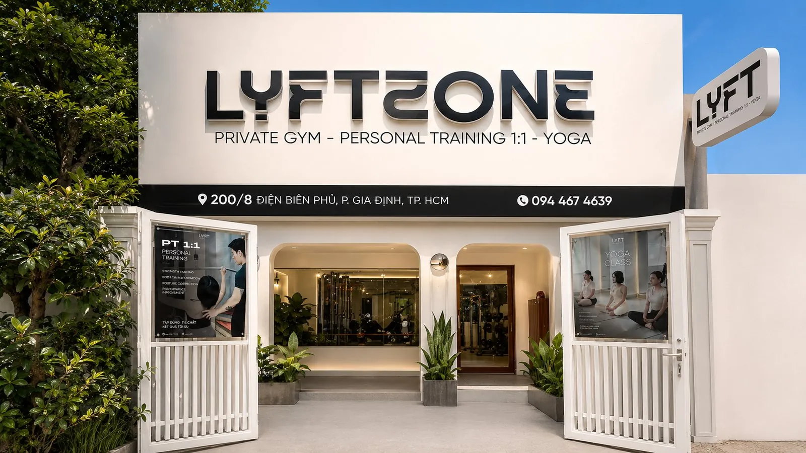 Mặt tiền LYFT Private Gym - 200/8 Điện Biên Phủ, P. Gia Định, TP.HCM